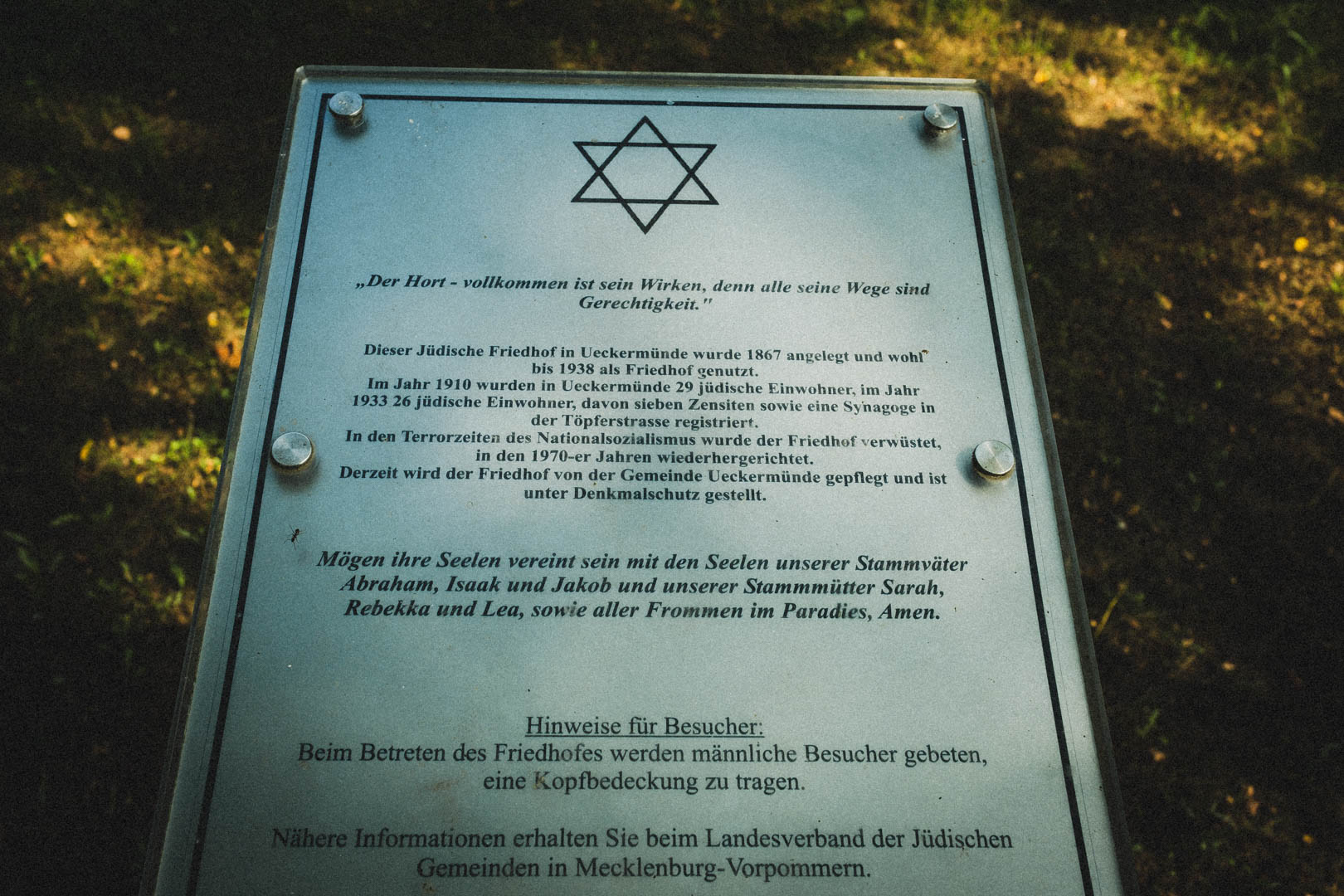 Ueckermünde, Jüdischer Friedhof